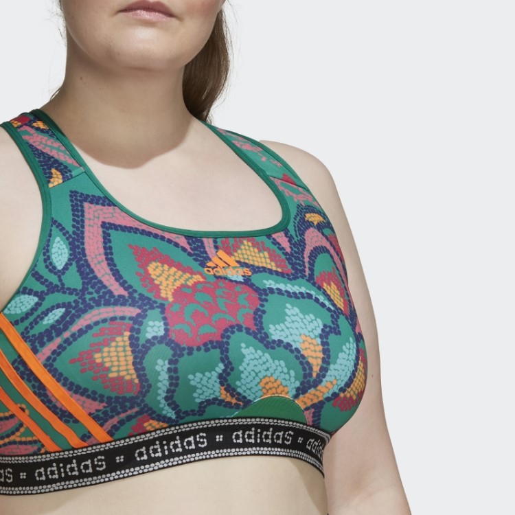 Sutiã De Suporte Médio (tamanho Grande) Adidas Verde Forte