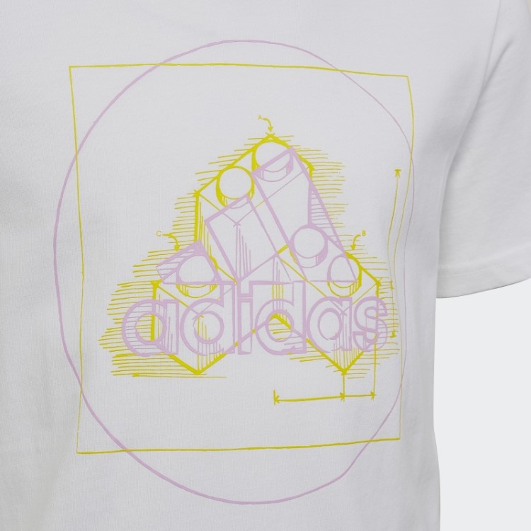 Camiseta Branca Adidas X Classic Lego Fashion