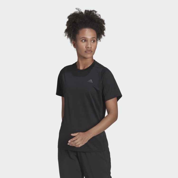 Camiseta Preta Adidas Run Icon