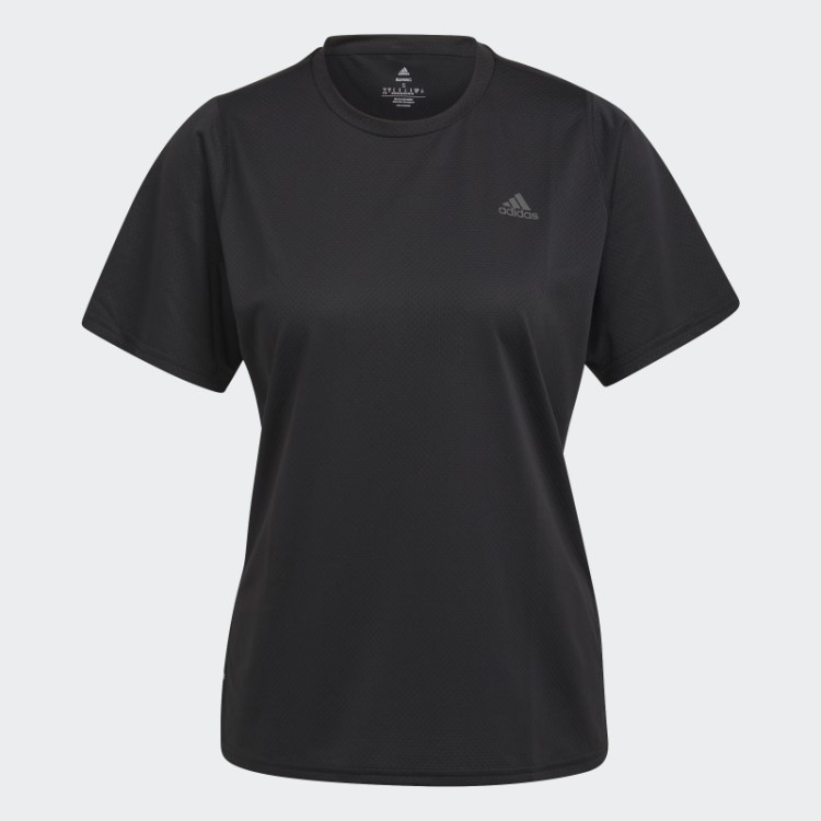 Camiseta Preta Adidas Run Icon