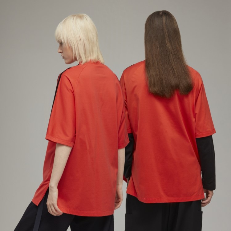 T-shirt De Manga Curta Com As 3 Riscas Hot Y-3 Adidas