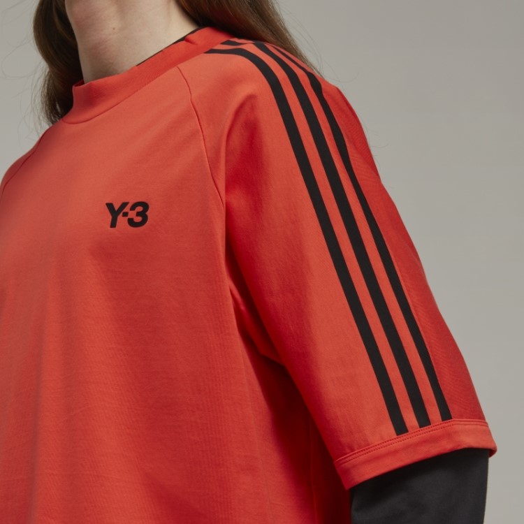 T-shirt De Manga Curta Com As 3 Riscas Hot Y-3 Adidas