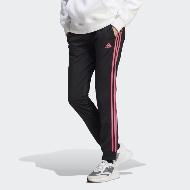 Primegreen Essentials Warmup Calça Esportiva Slim Com As Três Listras Adidas Preta