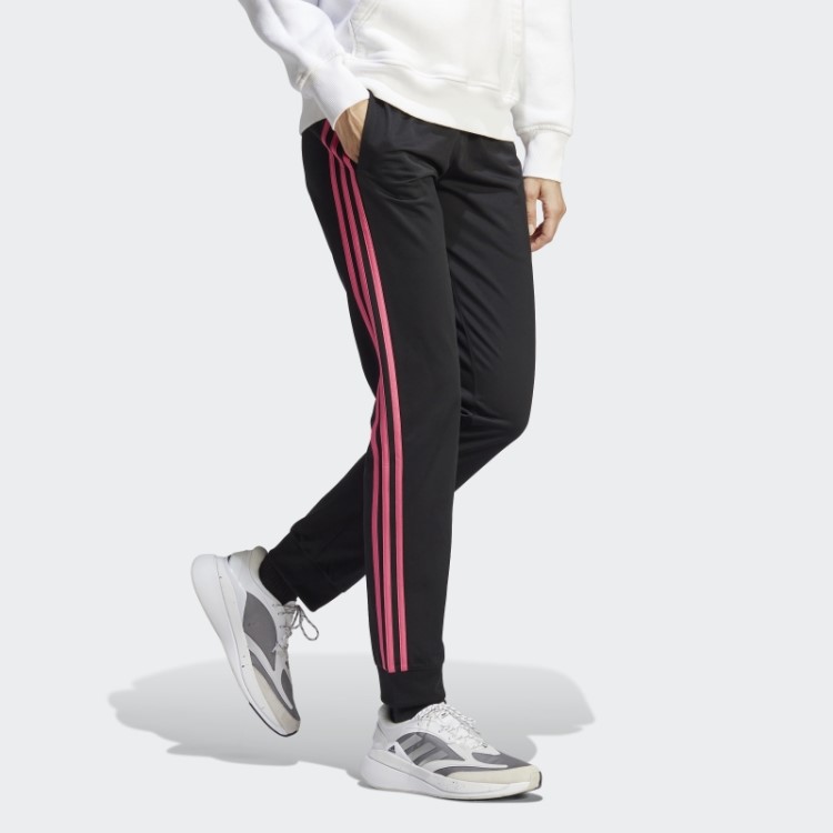Primegreen Essentials Warmup Calça Esportiva Slim Com As Três Listras Adidas Preta