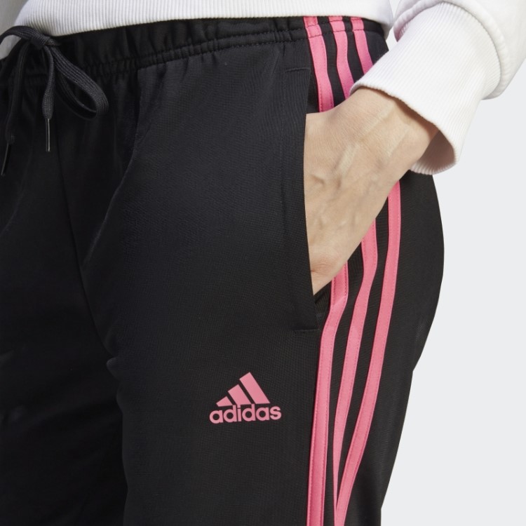 Primegreen Essentials Warmup Calça Esportiva Slim Com As Três Listras Adidas Preta