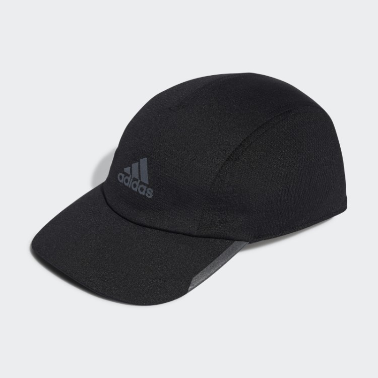 Boné Corredor Em Mesh Adidas Aeroready Preto