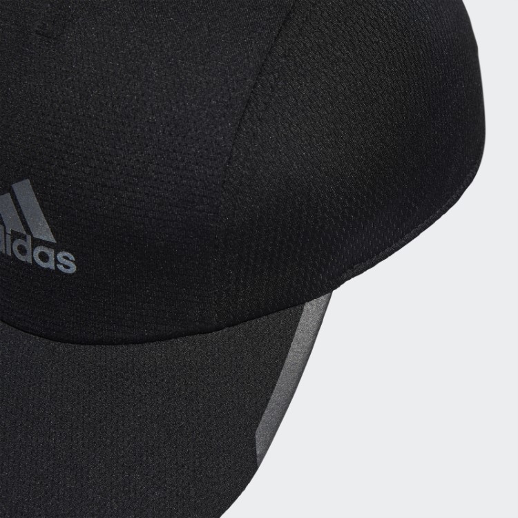 Boné Corredor Em Mesh Adidas Aeroready Preto