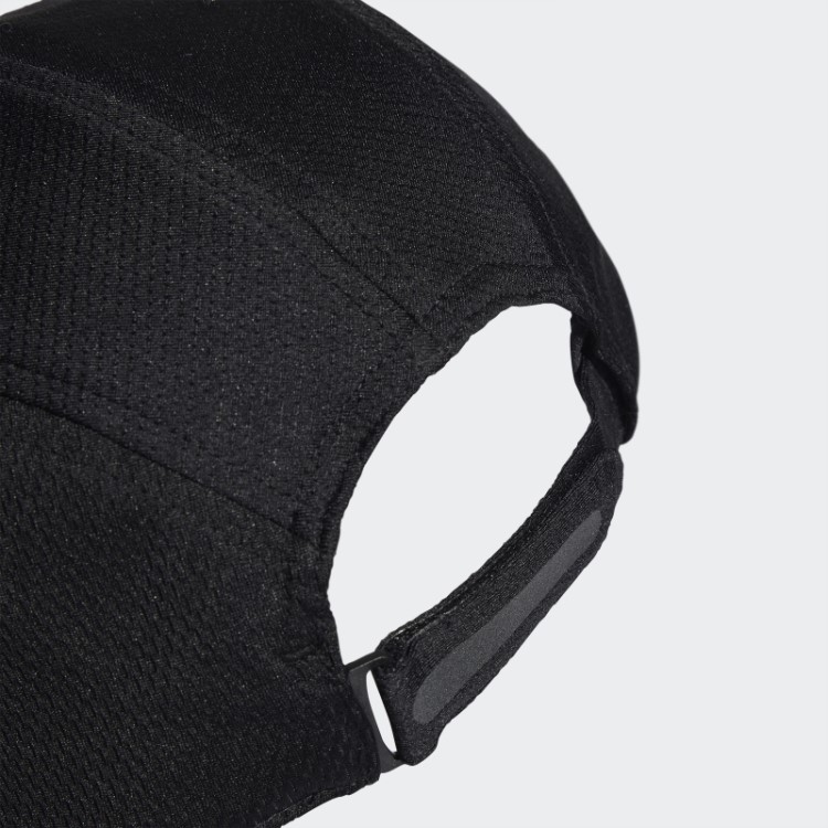 Boné Corredor Em Mesh Adidas Aeroready Preto