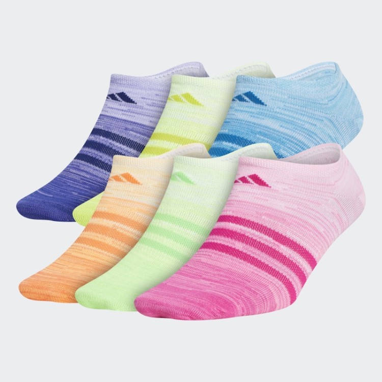 Adidas Multicolor Superlite Multi-space-dye No-show Meias 6 Pares