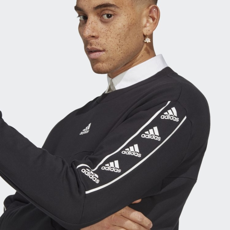 Moletom Brand Love Adidas Preto