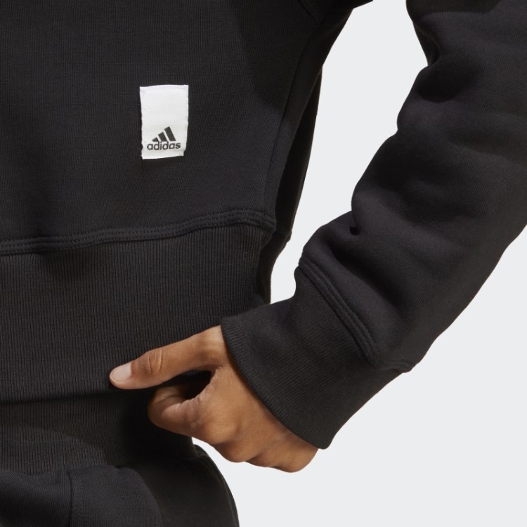 Moletom De Lã Preto Lounge Adidas