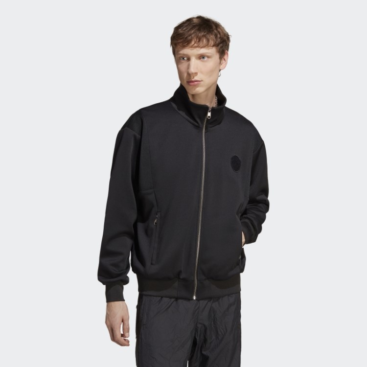 Versão Azul Club Track Top Preto Adidas