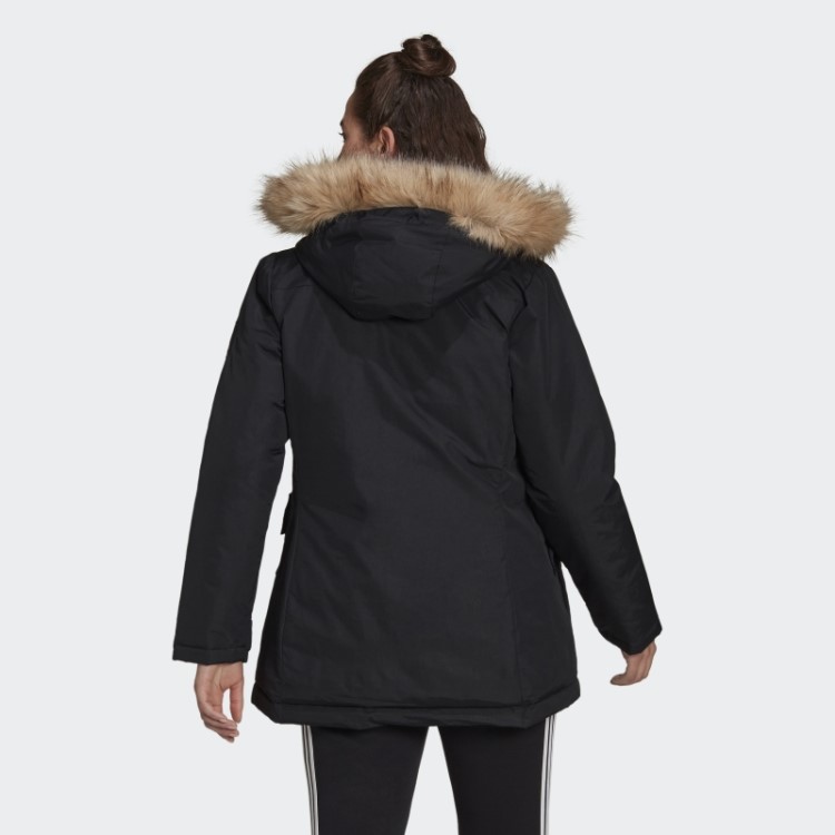 Elegante Parka Com Capuz Utilitas Preta Adidas