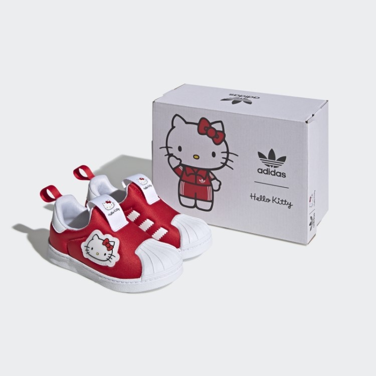 Sapatos Pretos Da Moda Adidas Hello Kitty Superstar 360