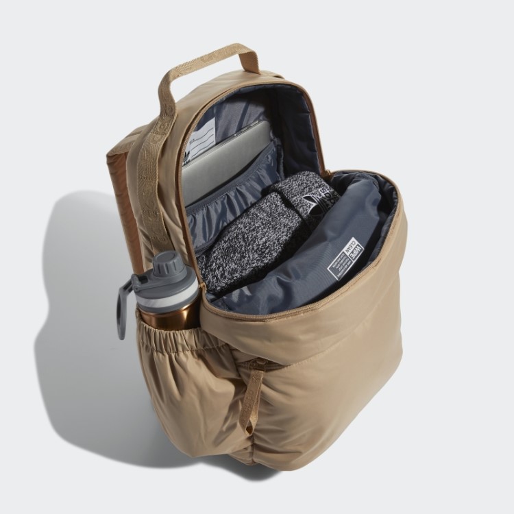 Mochila Puffer Original Adidas Bege