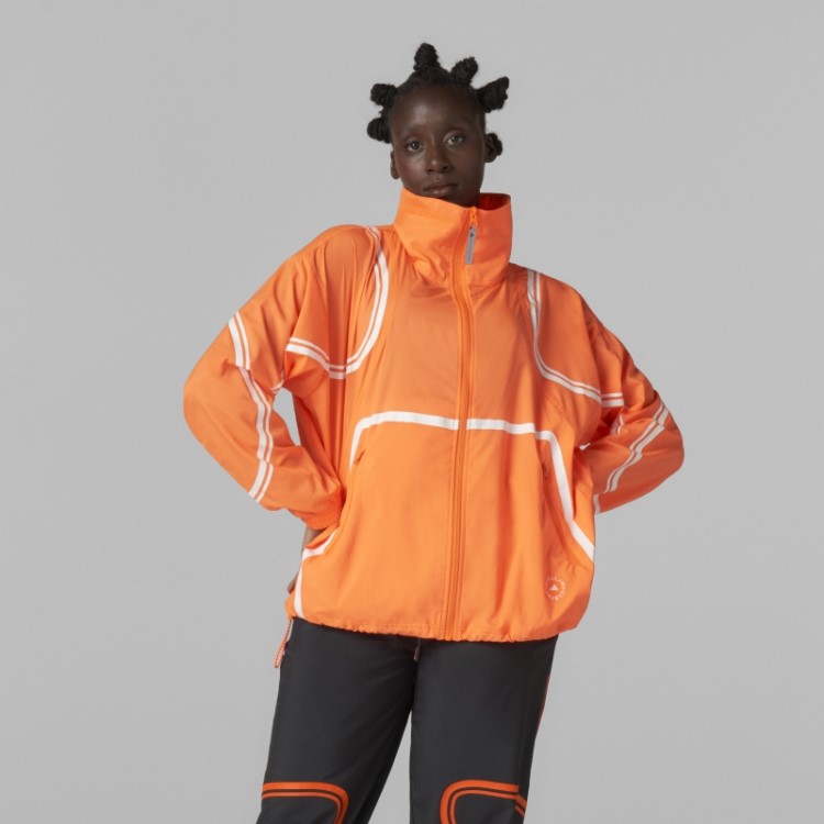 Adidas By Stella Mccartney Jaqueta De Tecido Truepace App Orange Fashion