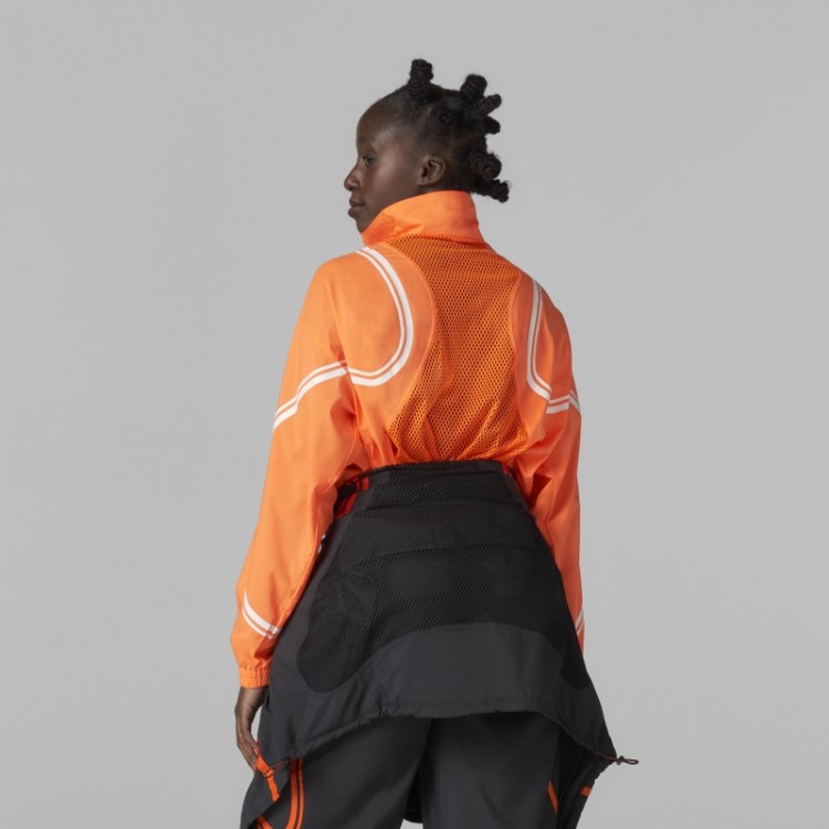 Adidas By Stella Mccartney Jaqueta De Tecido Truepace App Orange Fashion