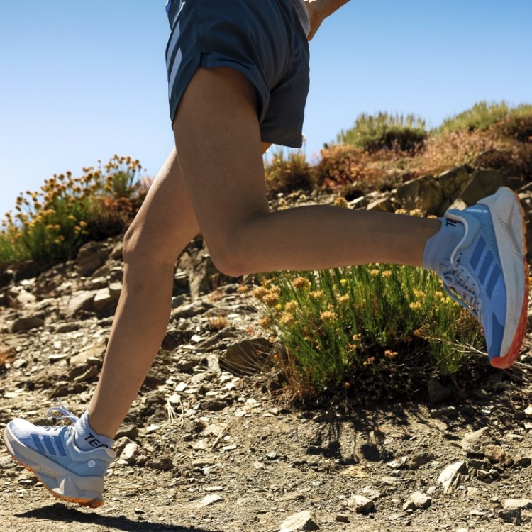 Meias Terrex Heat.rdy Trail Running Agravic Crew Adidas Azul Dawn
