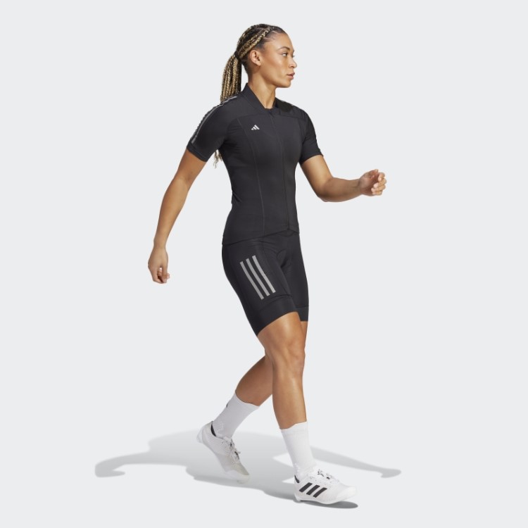 Bermuda De Ciclismo Preta Acolchoada Adidas