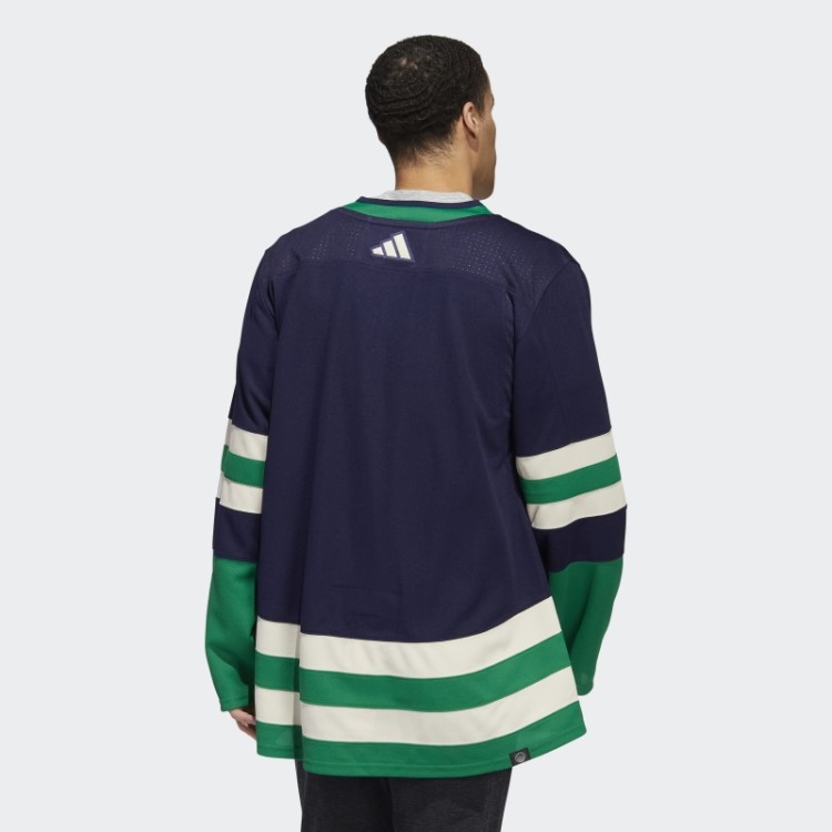 Adidas Navy 09 Ccm-sld Camisa Canucks Autêntica Com Marca Retrô