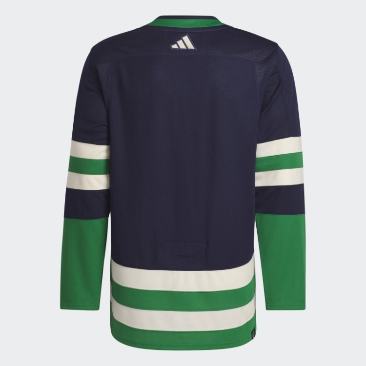 Adidas Navy 09 Ccm-sld Camisa Canucks Autêntica Com Marca Retrô