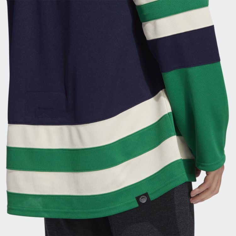 Adidas Navy 09 Ccm-sld Camisa Canucks Autêntica Com Marca Retrô