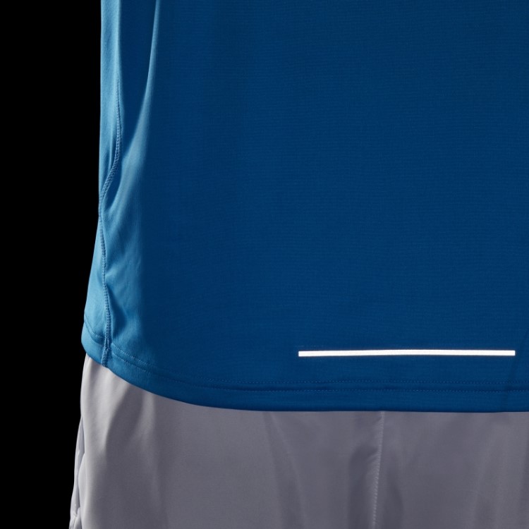 Adidas Own The Run 1/2 Zip Camiseta Manga Longa Azul Rush