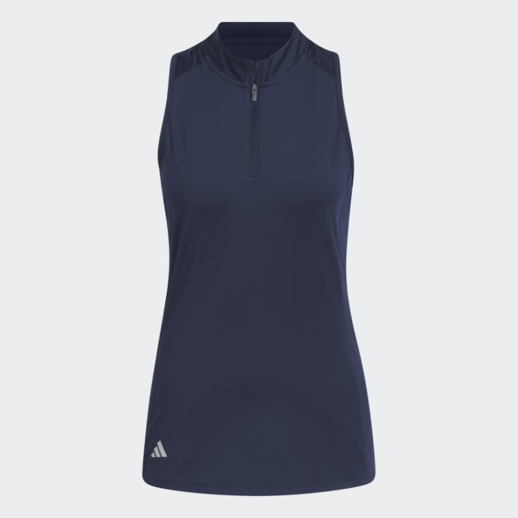 Camisa Polo Adidas Marinho Sem Mangas Nadador