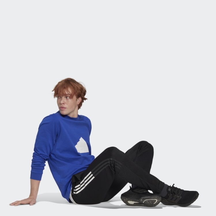 Camiseta Manga Longa Azul Adidas