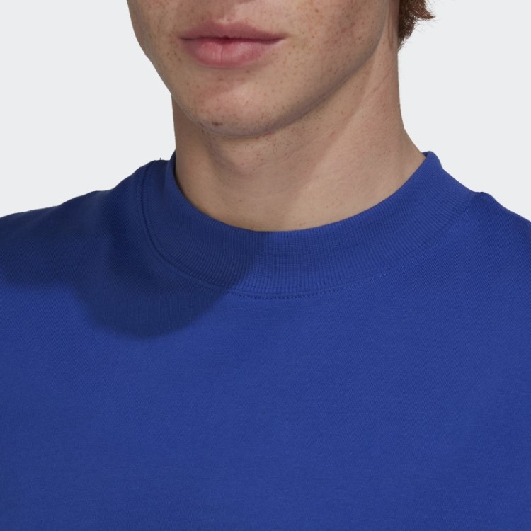 Camiseta Manga Longa Azul Adidas