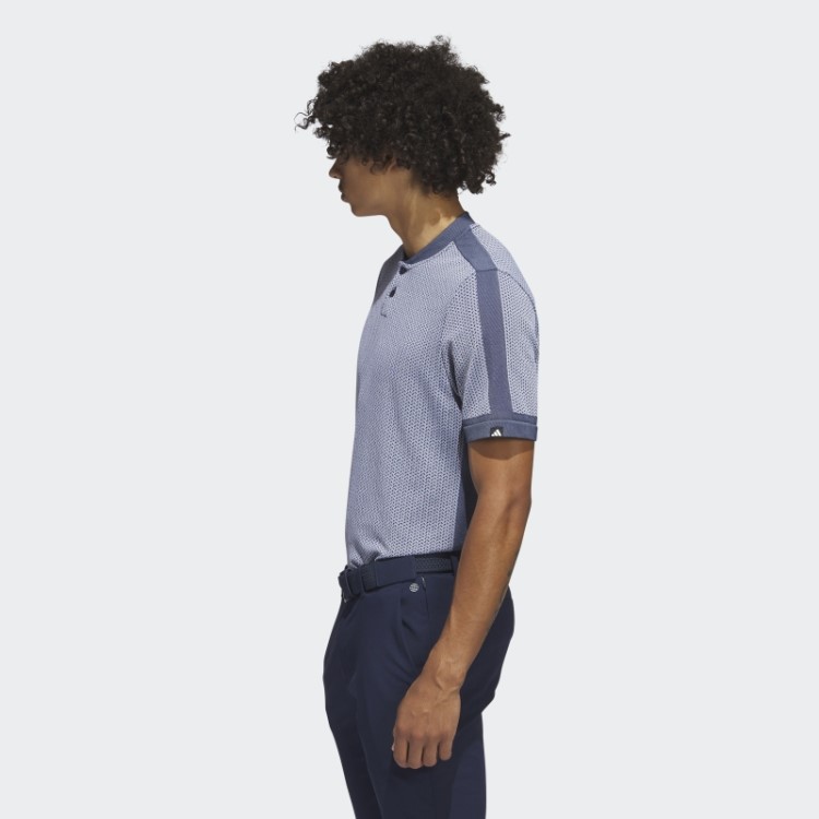 Adidas Ultimate365 Tour Texturizado Camisa Polo De Golfe Primeknit Branca