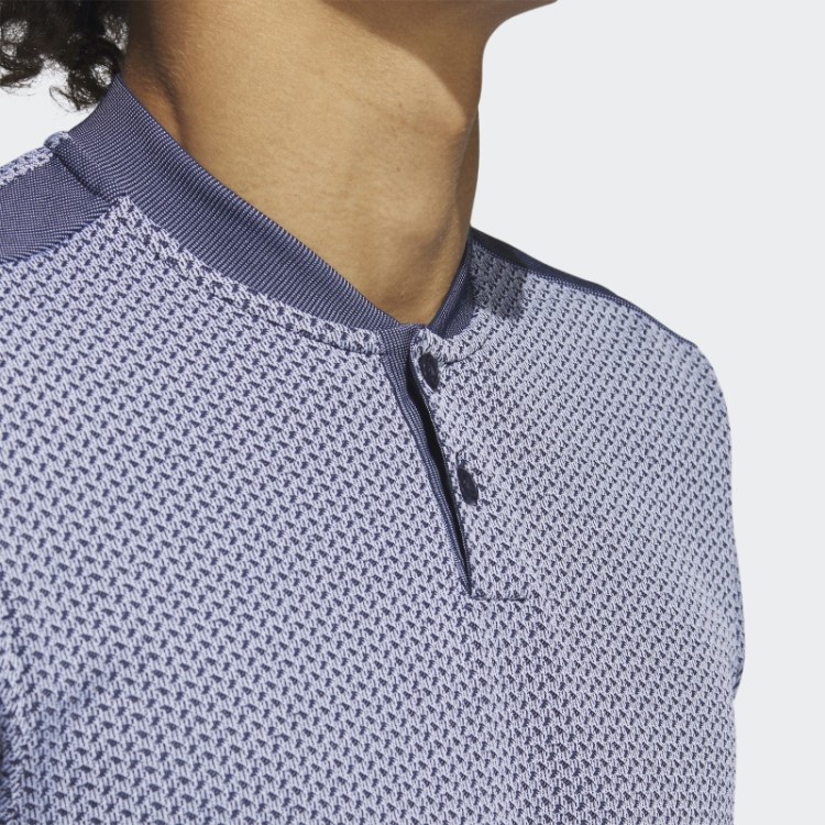 Adidas Ultimate365 Tour Texturizado Camisa Polo De Golfe Primeknit Branca