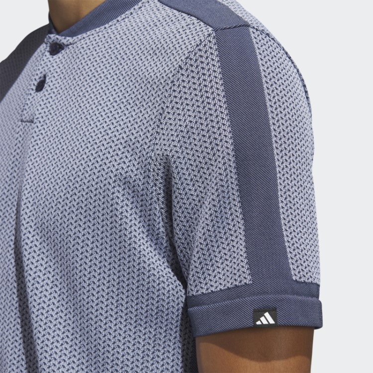 Adidas Ultimate365 Tour Texturizado Camisa Polo De Golfe Primeknit Branca