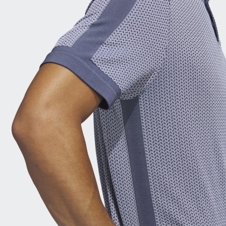 Adidas Ultimate365 Tour Texturizado Camisa Polo De Golfe Primeknit Branca