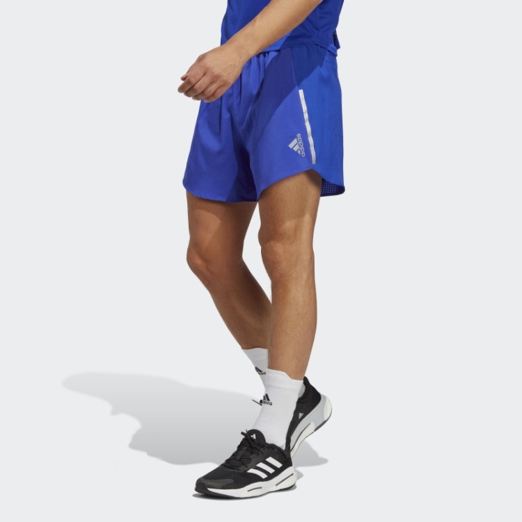 Bermuda De Corrida Azul Adidas Designed 4