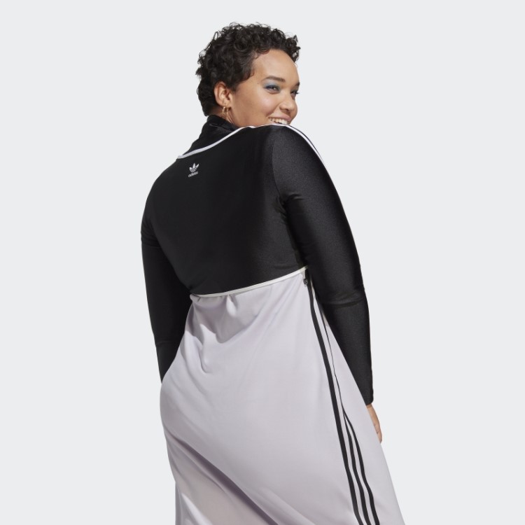 Body Adidas Manga Longa (plus Size) Preto
