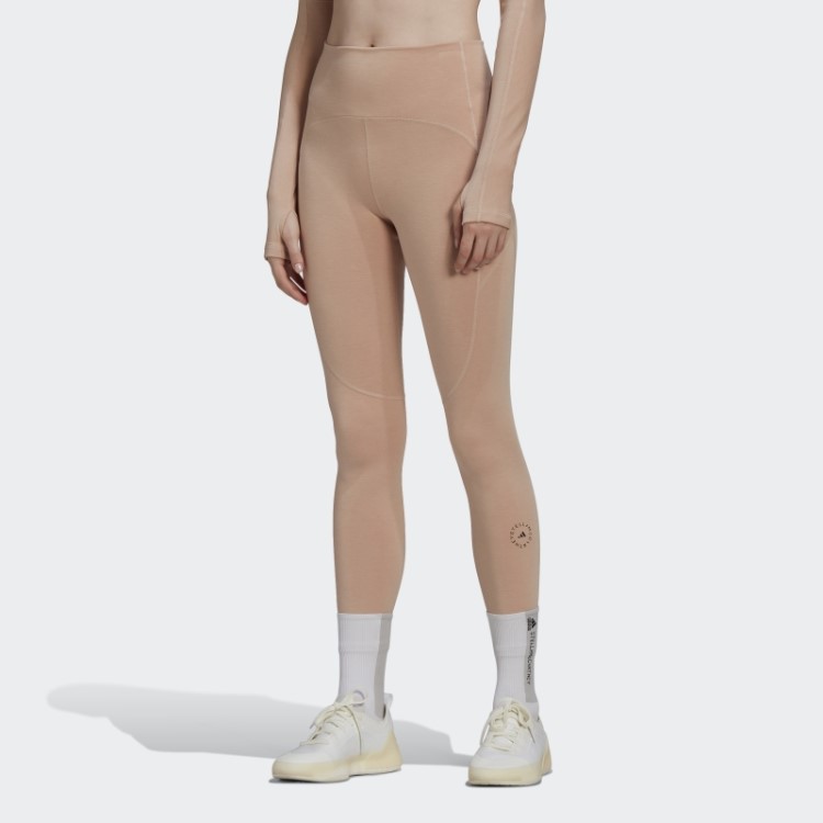 Adidas By Stella Mccartney 7/8 Leggings De Ioga Cinza Pérola Quente