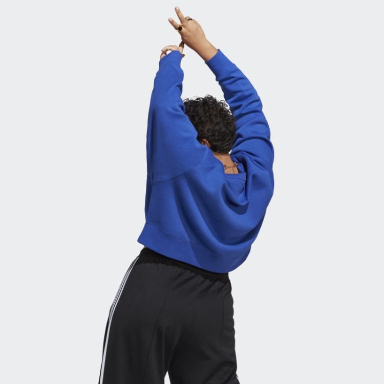Moletom Adicolor Essentials Crew (tamanho Grande) Azul Adidas