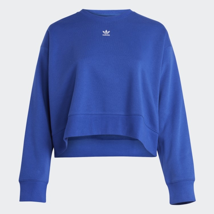 Moletom Adicolor Essentials Crew (tamanho Grande) Azul Adidas