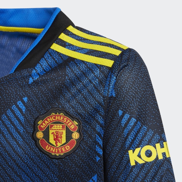 Adidas Manchester United 21/22 Terceira Camisa Azul Brilhante
