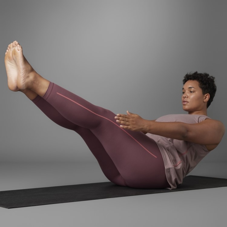 Legging Bordô Autêntico Balance Yoga 7/8 (tamanho Grande) Adidas