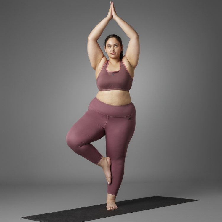 Legging Bordô Autêntico Balance Yoga 7/8 (tamanho Grande) Adidas