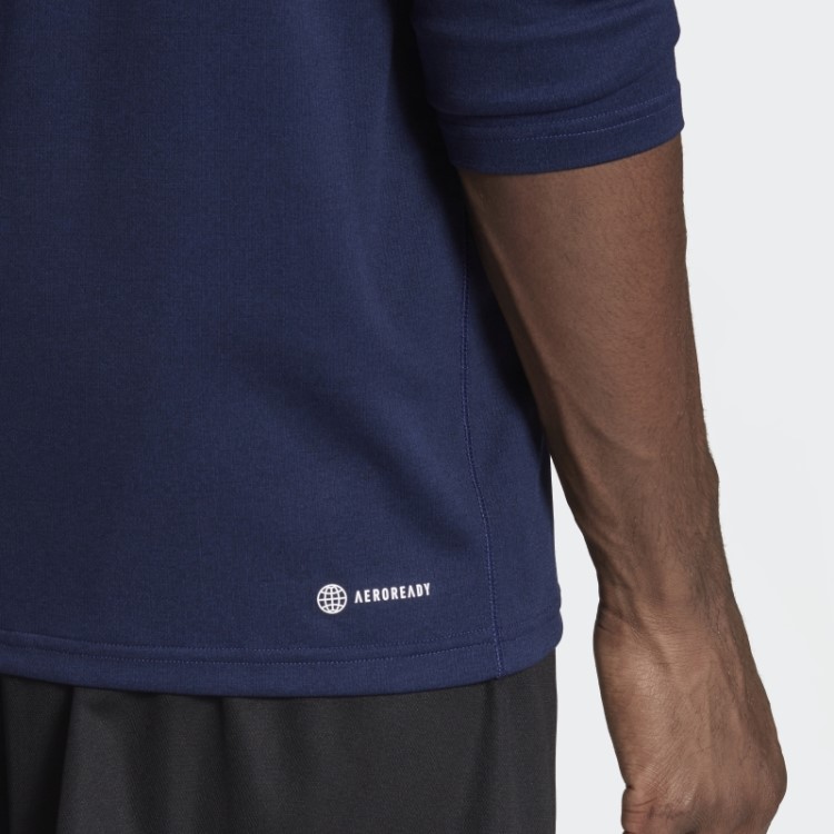 Train Essentials Seasonal Training Camiseta Manga Longa Com Zíper 1/4 Adidas Azul Escuro