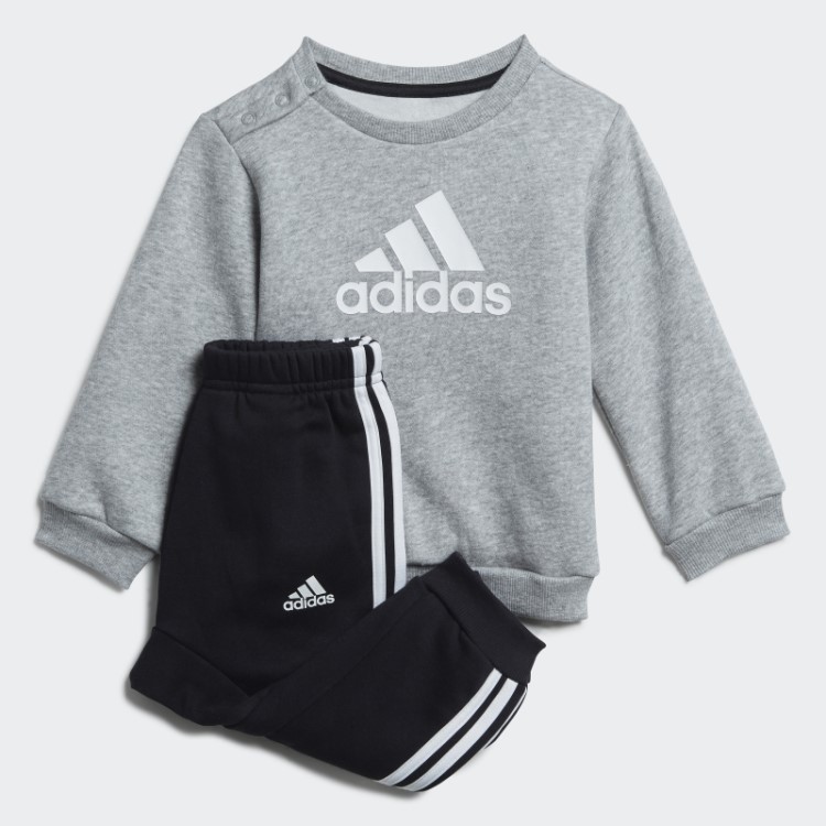 Distintivo Cinza Médio Do Conjunto Sport Jogger Adidas