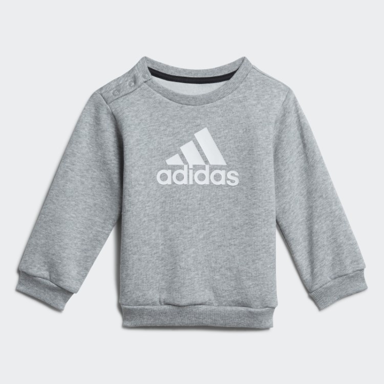 Distintivo Cinza Médio Do Conjunto Sport Jogger Adidas