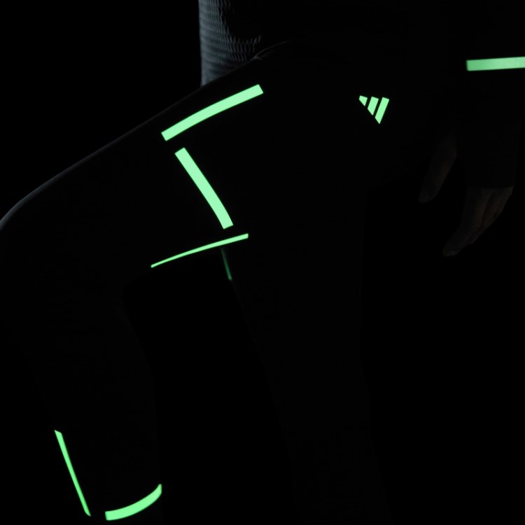 Leggings De Corrida De Comprimento Total X-city Fast Impact Reflect At Night Adidas Preto