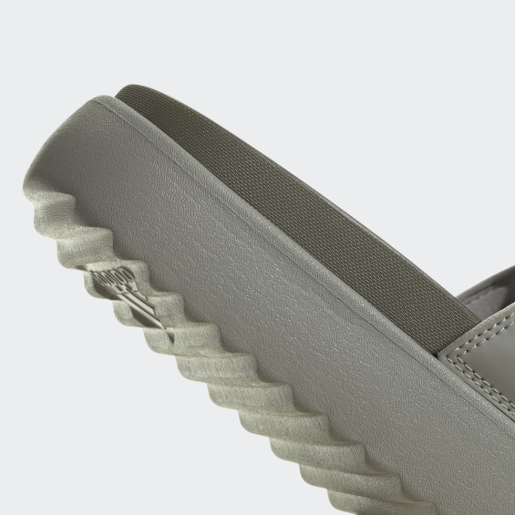 Plataforma Adidas Adilette Desliza Seixo De Prata