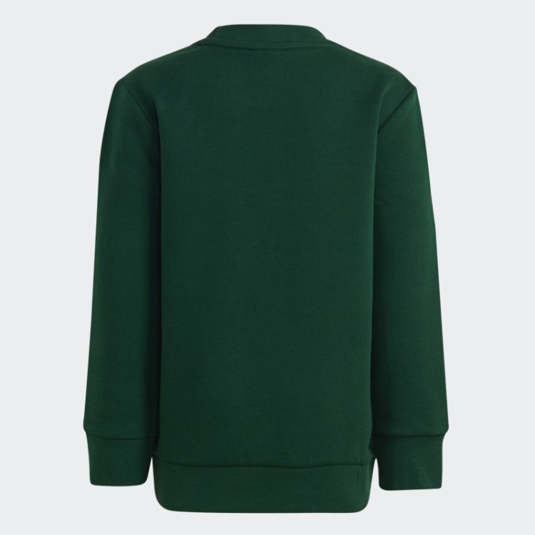Conjunto De Tripulação Adidas Adicolor Verde Escuro