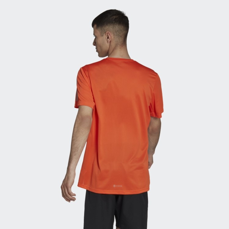 Possui A Camiseta Run Adidas Laranja