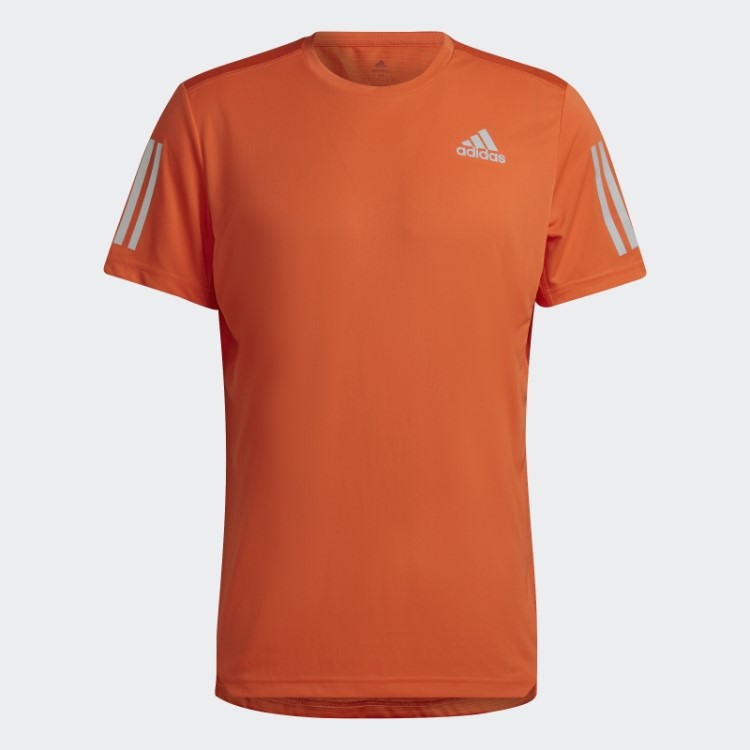 Possui A Camiseta Run Adidas Laranja